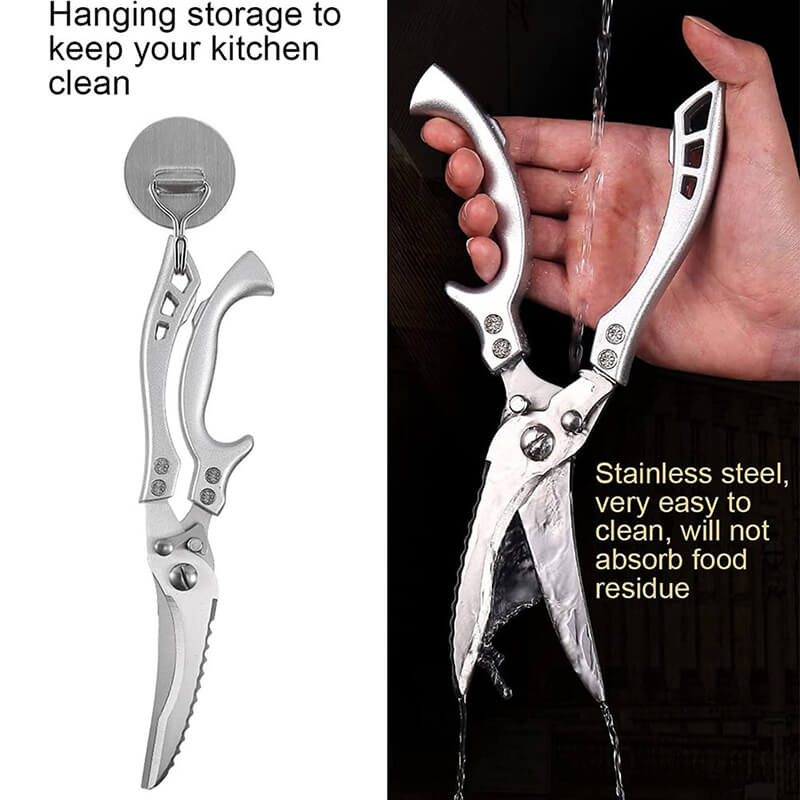 Kitchen Gifts - Heavy Duty Stainless Steel Bone-Cut Scissors