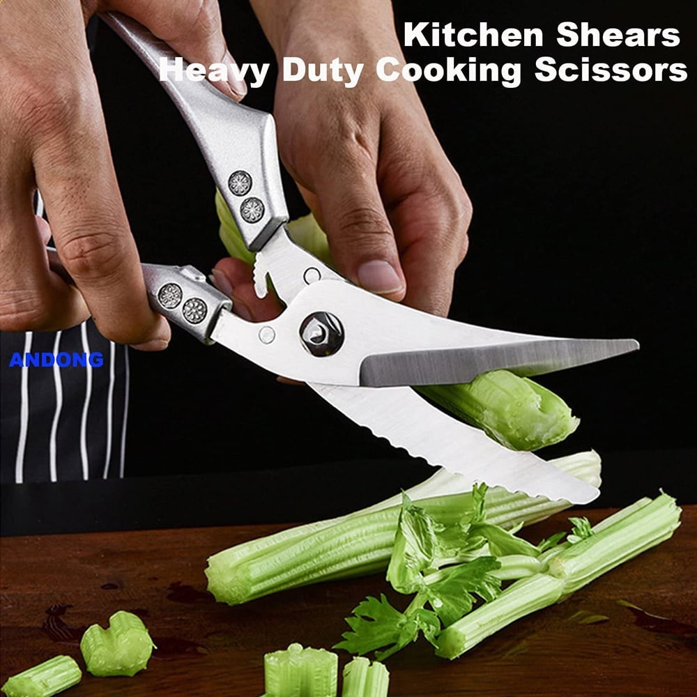 Kitchen Gifts - Heavy Duty Stainless Steel Bone-Cut Scissors