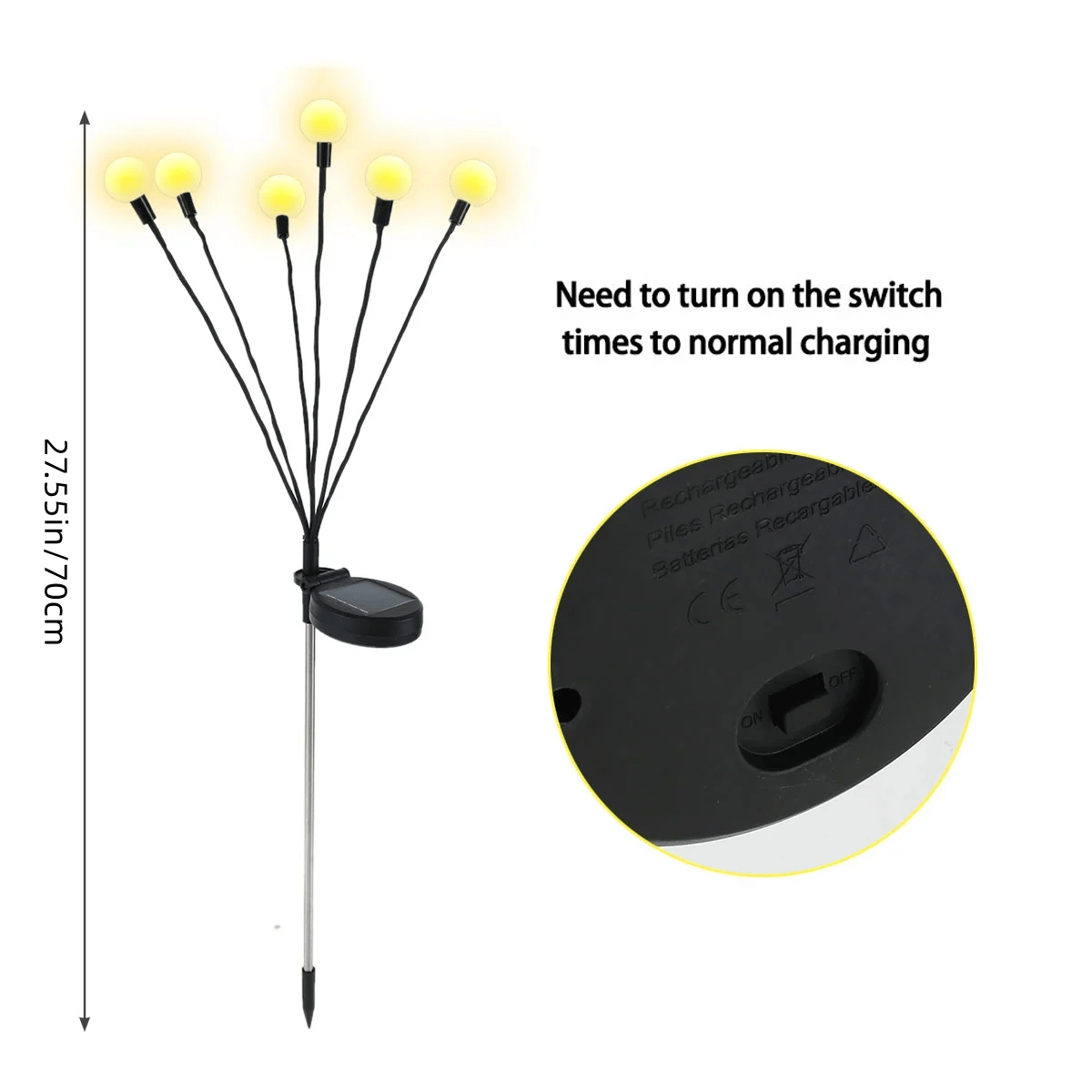 Last Day 49% OFF - IP65 Waterproof Solar Powered Firefly Light