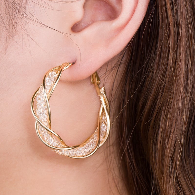 Last Day 49% OFF -S925 Fashion Twist Earrings