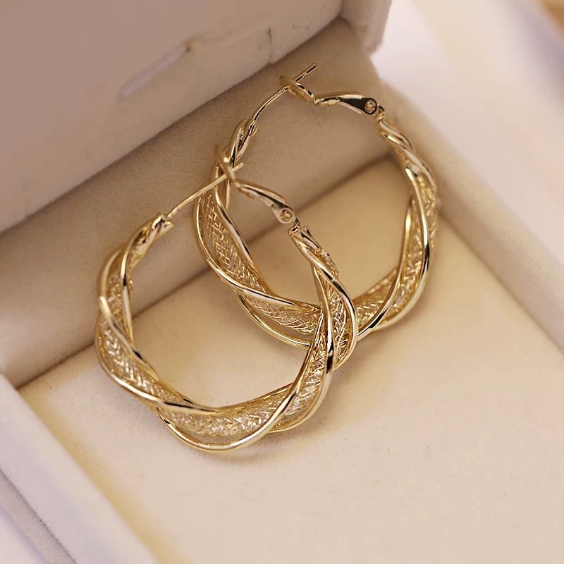 Last Day 49% OFF -S925 Fashion Twist Earrings