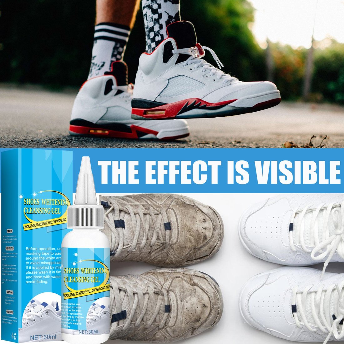 Last Day 49% Off - Shoes Whitening Cleansing Gel