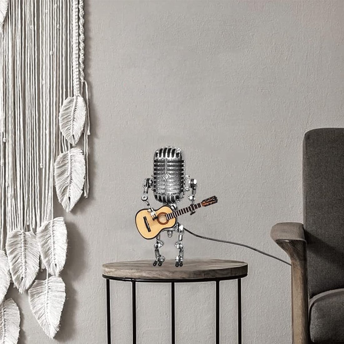 LAST DAY 70% OFF - Vintage Metal Microphone Robot Desk Lamp