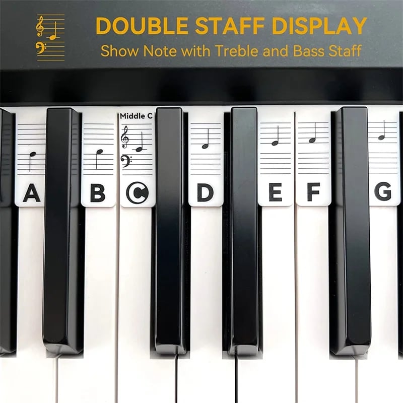 Last Day 77% OFF - Removable Piano Keyboard Note Labels