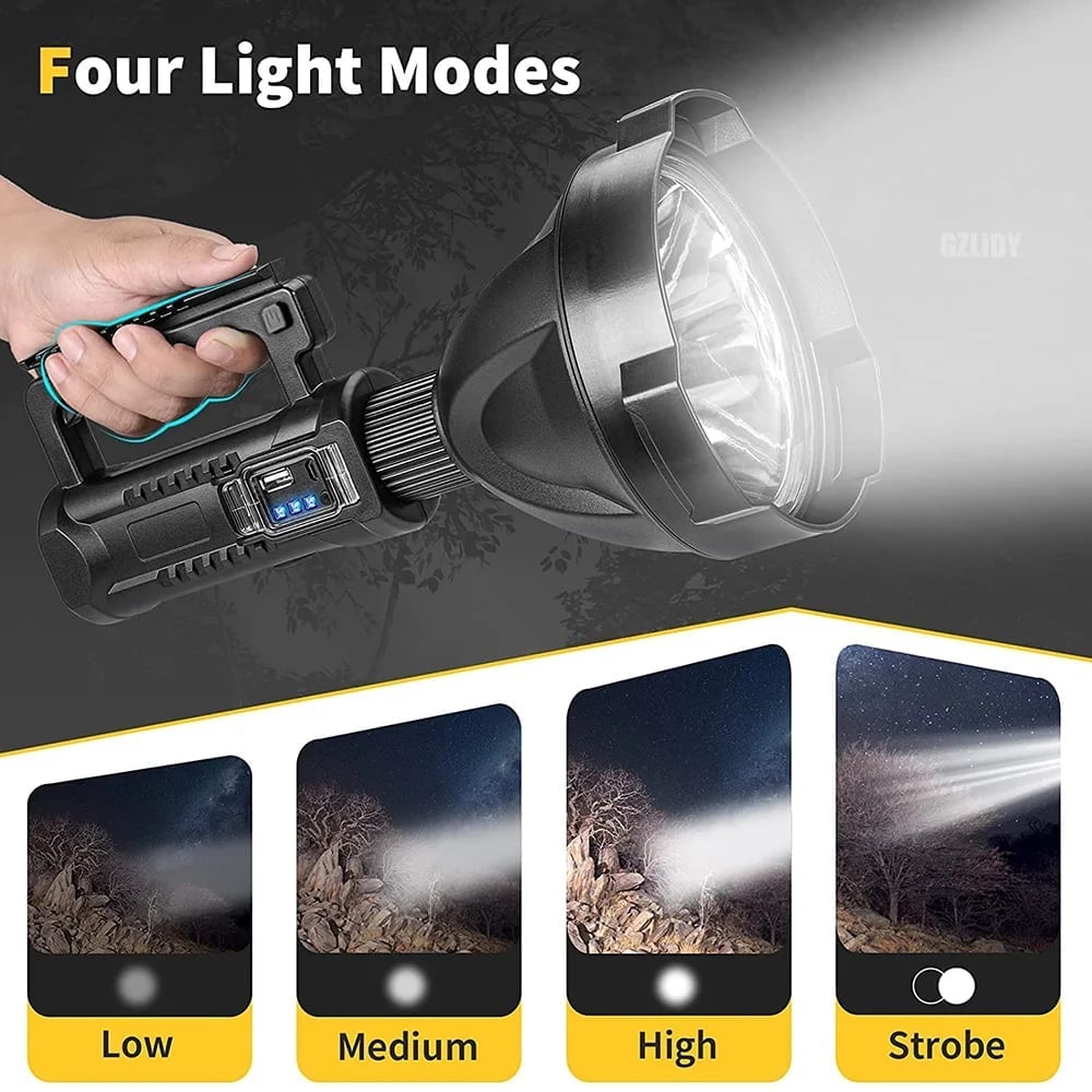 Last Day Promotion 69% OFF - Rechargeable Handheld Spotlight Flashlight