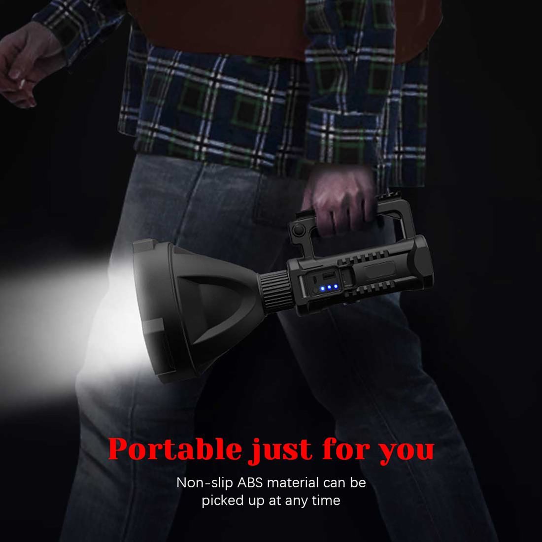 Last Day Promotion 69% OFF - Rechargeable Handheld Spotlight Flashlight