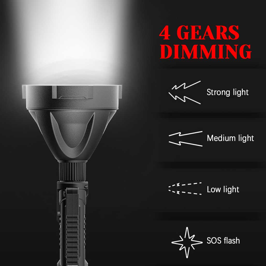 Last Day Promotion 69% OFF - Rechargeable Handheld Spotlight Flashlight