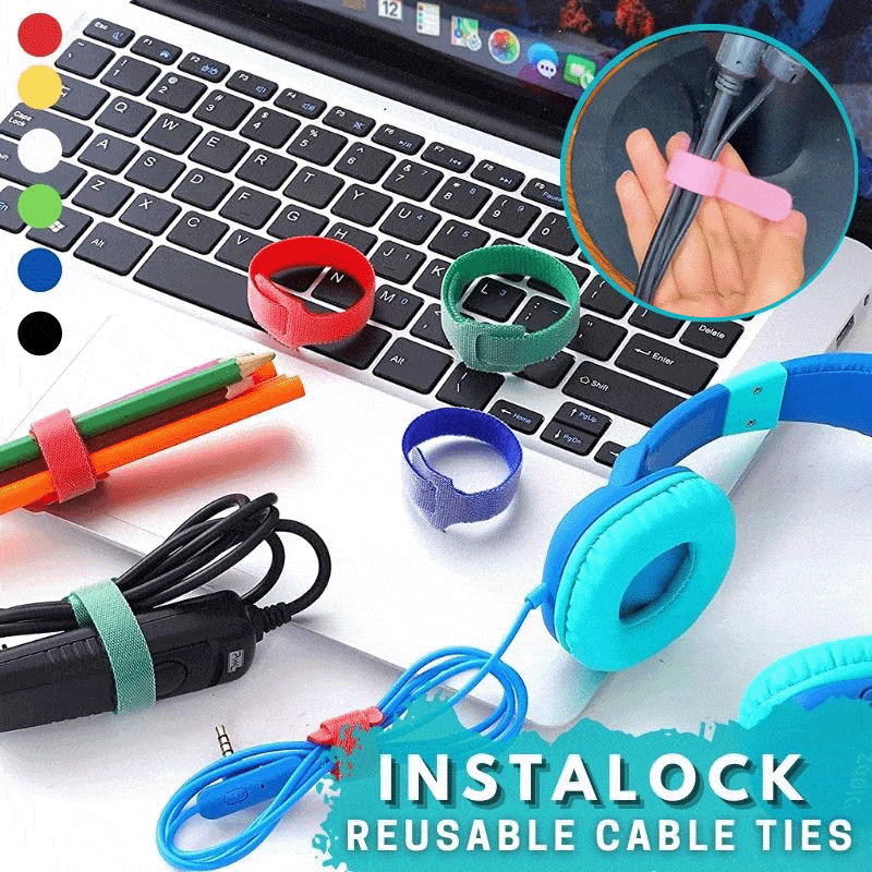 (Last Day Promotion - SAVE 48% OFF) Reusable Cable Ties (50Pcs/Set) - BUY 3 GET 2 FREE (5SETS)