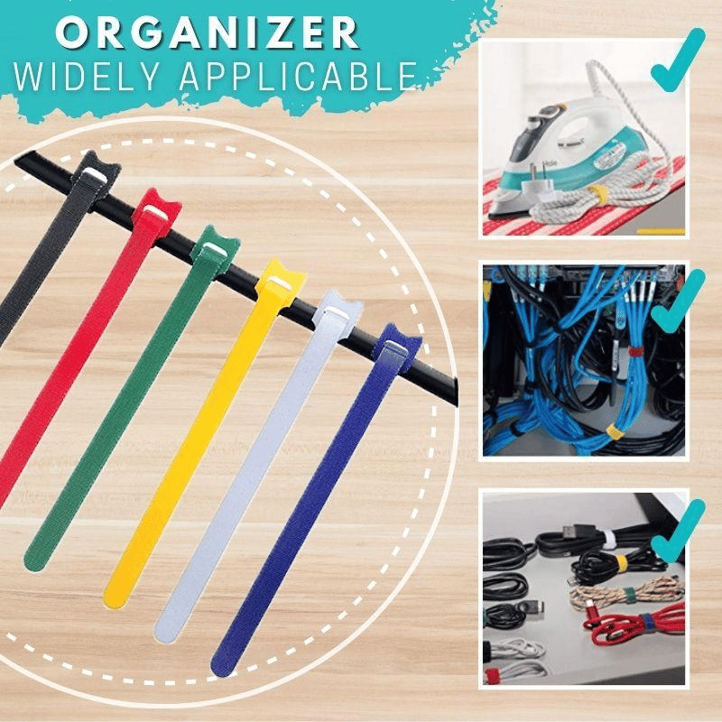 (Last Day Promotion - SAVE 48% OFF) Reusable Cable Ties (50Pcs/Set) - BUY 3 GET 2 FREE (5SETS)