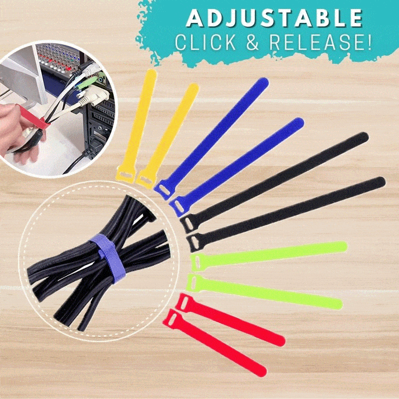 (Last Day Promotion - SAVE 48% OFF) Reusable Cable Ties (50Pcs/Set) - BUY 3 GET 2 FREE (5SETS)