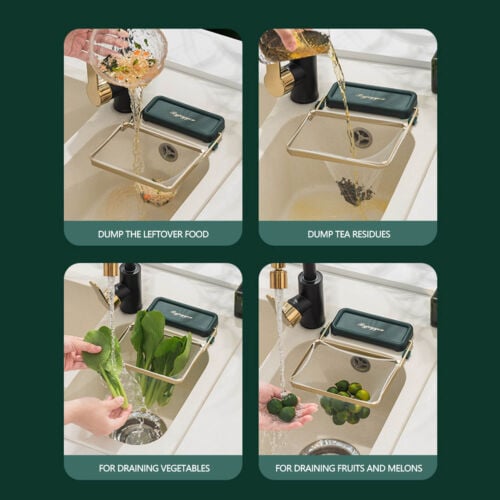 (Last Day Promotion-60% OFF) Kitchen Residue Filter Screen Holder - Includes 100 Bags (Buy 3 get 10% OFF)