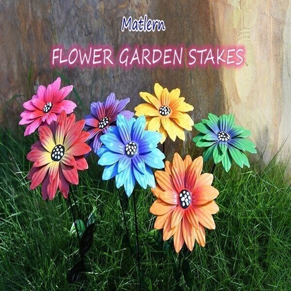 Last Day Special Sale 70% OFF - Metal Flowers Garden Stakes