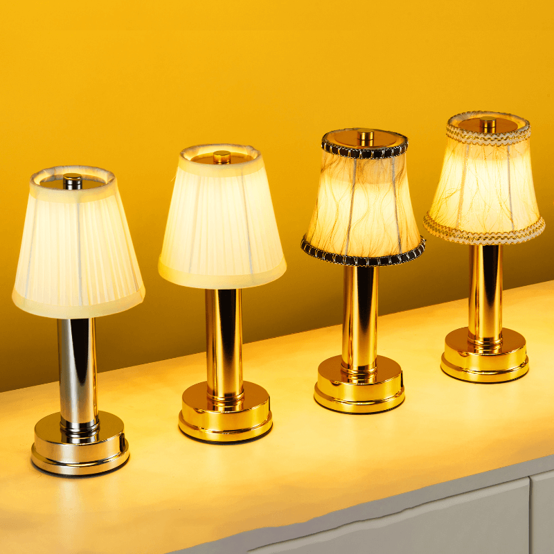 LED Rechargeable Cordless Metal Table Lamp