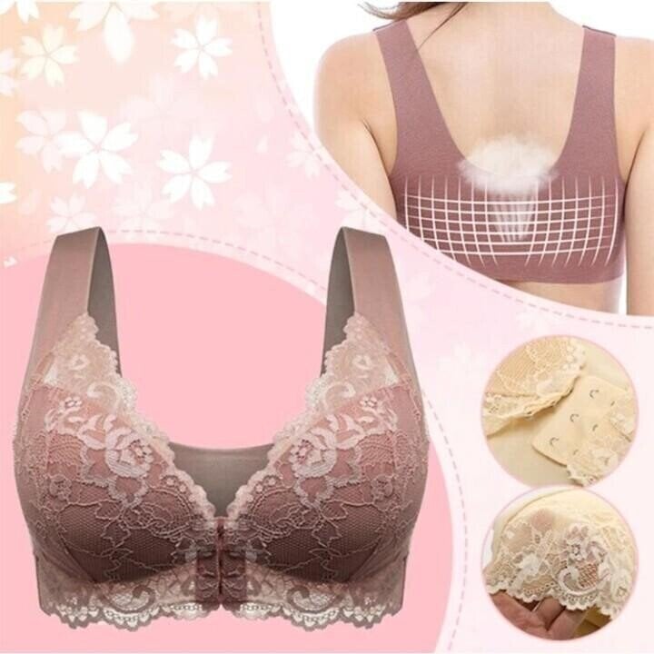 Lily®FRONT CLOSURE '5D' SHAPING PUSH UP WIRELESS BRA (BUY 1 GET 2 FREE)