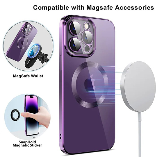 (Limit Discounts -43% OFF) Electroplating Wireless Magnetic Charging All-Inclusive Lens iPhone Case