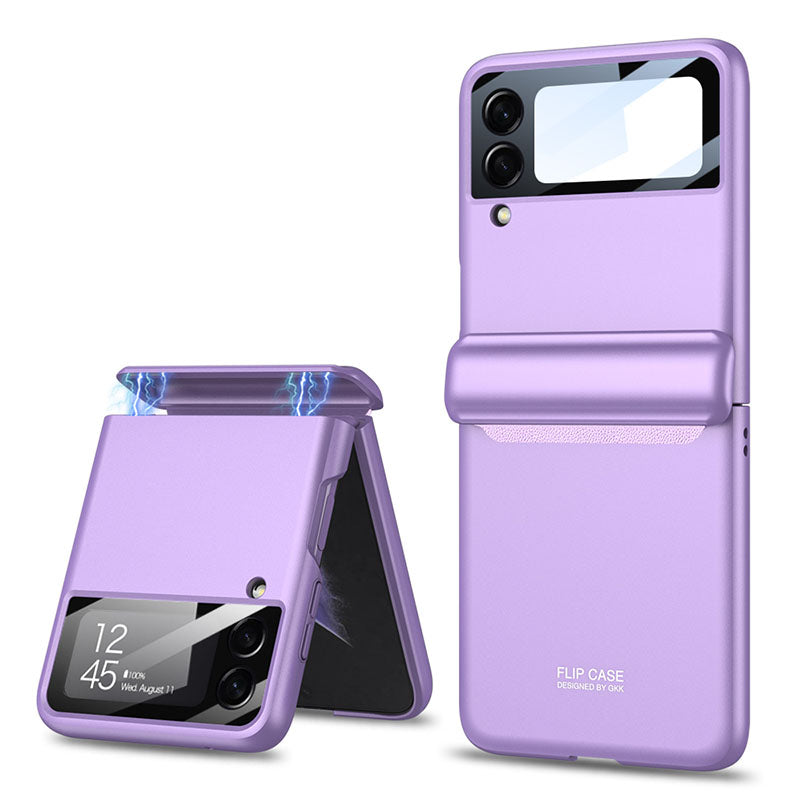 Magnetic All-included Shockproof Plastic Hard Cover For Samsung Galaxy Z Flip3 Flip4 5G