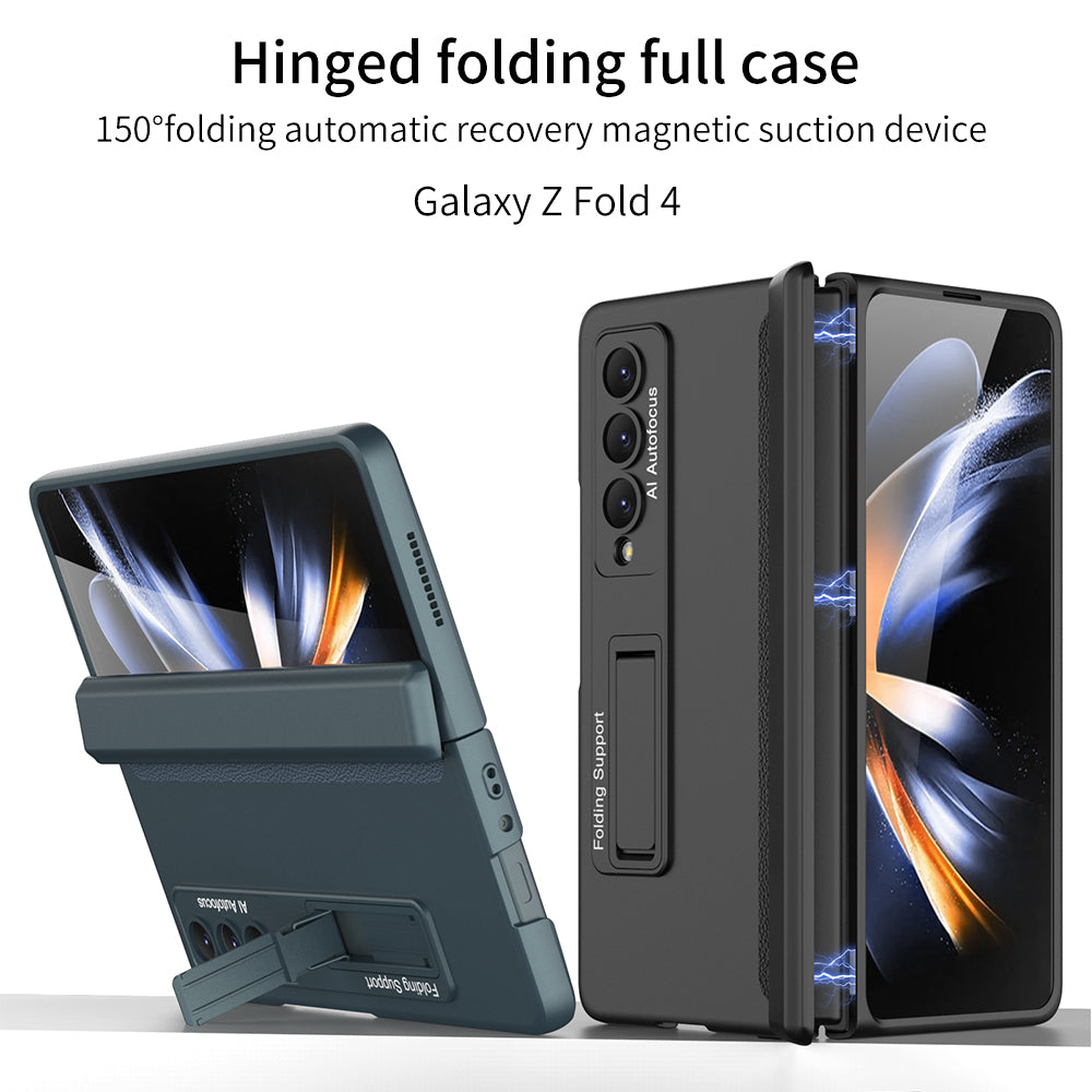 Magnetic Frame Plastic Stand All-included Case For Samsung Galaxy Z Fold4 Fold3 5G