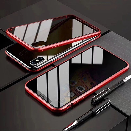 Magnetic Tempered Glass Double-sided Phone Case