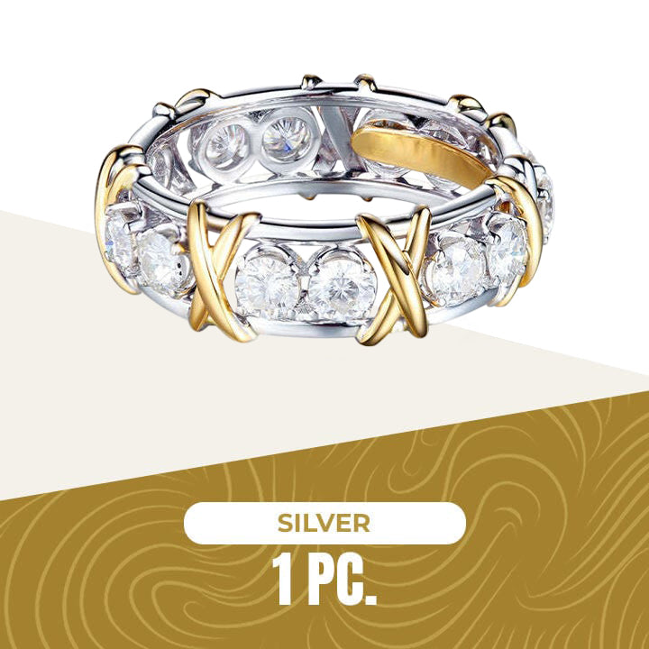 Magnetic Zircon Shaping CROSS FULL MOISSANITE DIAMOND RING (Limited time discount last day)