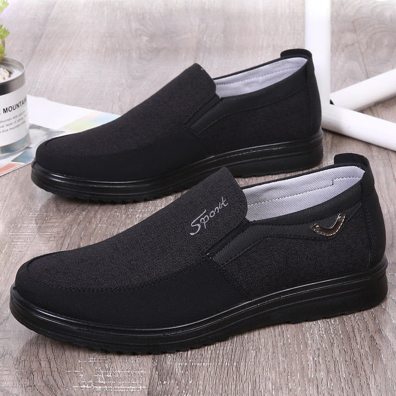 MEN'S EXTENDED WIDTH FOOT AND HEEL COMFORTABLE INSOLE NON-SLIP SNEAKERS