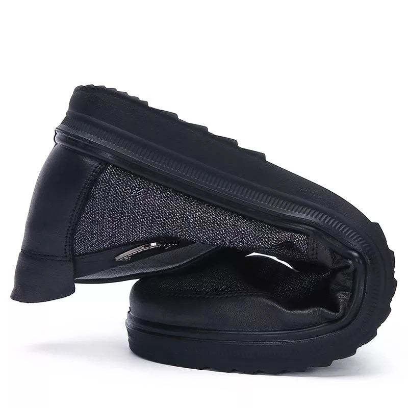 MEN'S EXTENDED WIDTH FOOT AND HEEL COMFORTABLE INSOLE NON-SLIP SNEAKERS