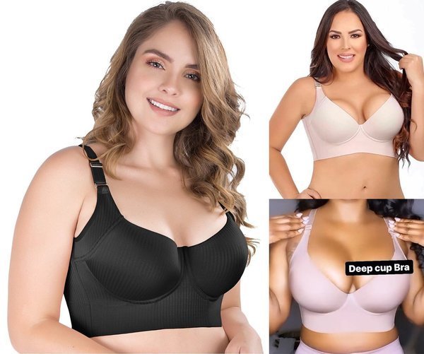 MOTHER'S DAY FASHION SEAMLESS PLUNGE BRA 