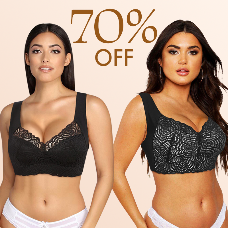 MOTHER'S DAY SALE - ULTIMATE LIFT FULL-FIGURE SEAMLESS LACE CUT-OUT BRA