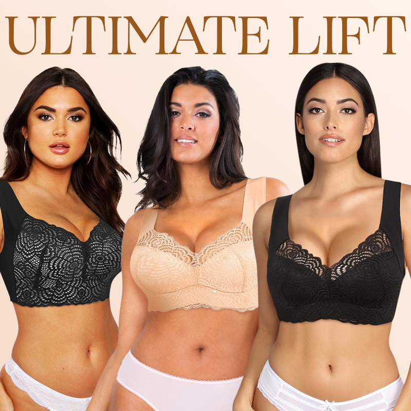 MOTHER'S DAY SALE - ULTIMATE LIFT FULL-FIGURE SEAMLESS LACE CUT-OUT BRA