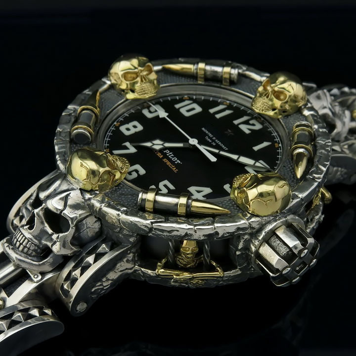 Mysterious Forbidden Bullet Skull Wrist Watch