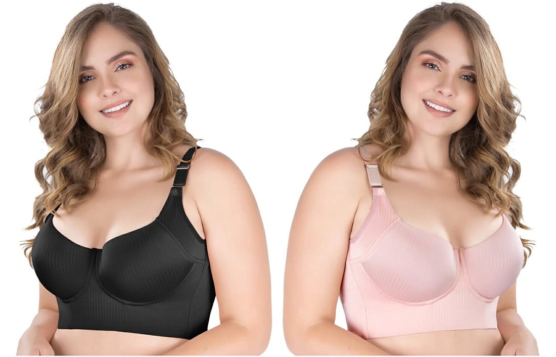 New Women Fashion Deep Cup Bra - Bra with shapewear incorporated (Size runs the same as regular bras)