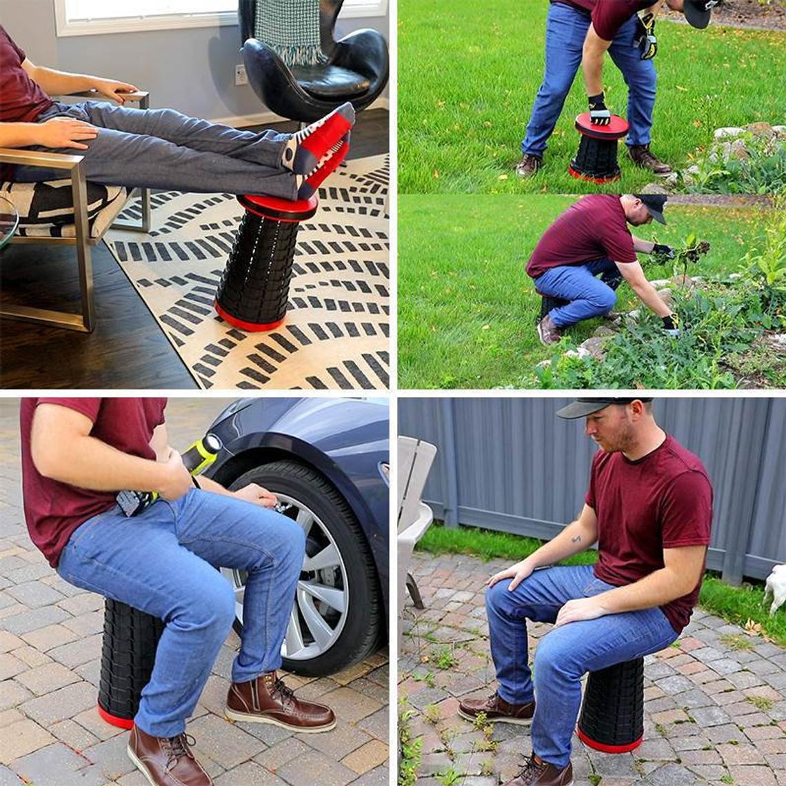 Hahomee New Year Hot Sale-30% OFF - 2022 Upgraded Retractable Folding Stool