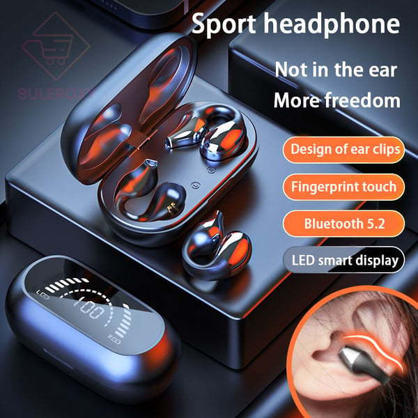 New Year Promotion 49% OFF - Wireless Ear Clip Bone Conduction Headphones