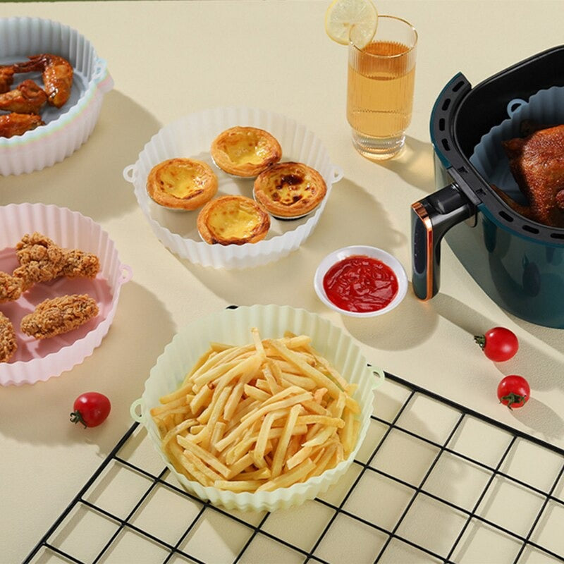 Reusable Silicone Air Fryer Baking Tray