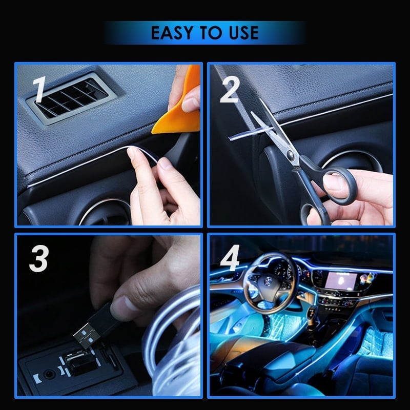 SALE 40% OFF NOW - Car Ambient Light Cold Light Lamp Strip