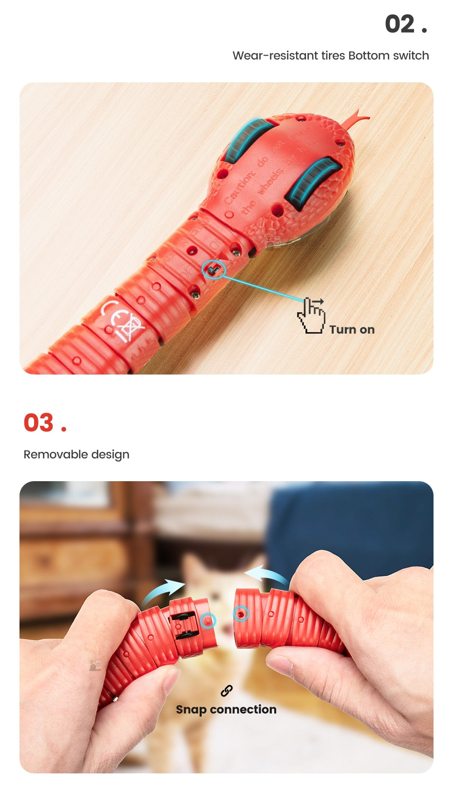 Smart Sensing Snake Toy