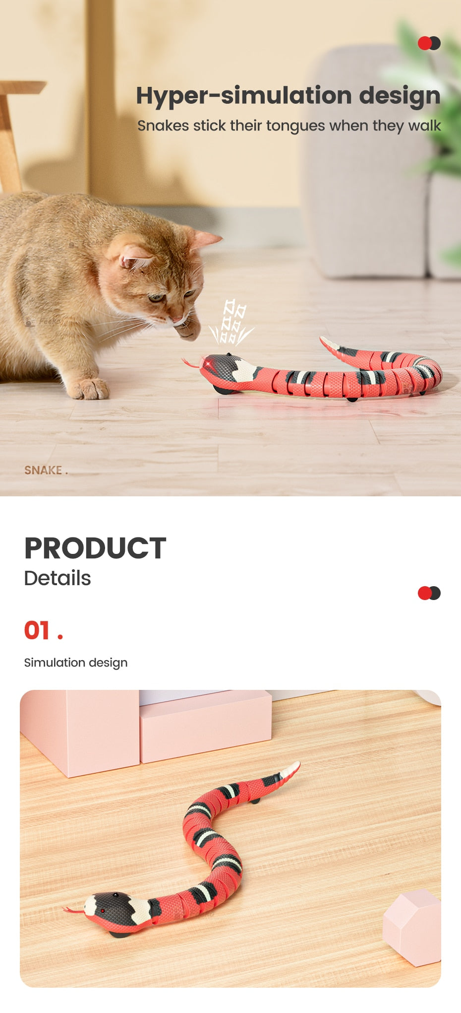 Smart Sensing Snake Toy