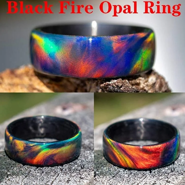 The Colored Galaxy Opal Ring