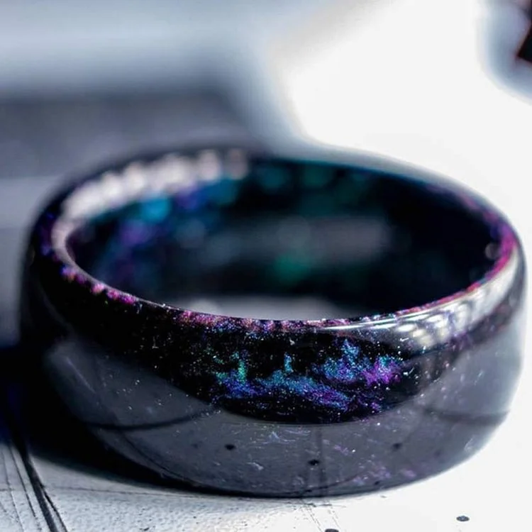 The Colored Galaxy Opal Ring