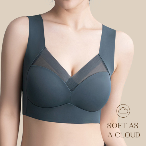 Truekind Comfort Wirefree Bra Fits DD+