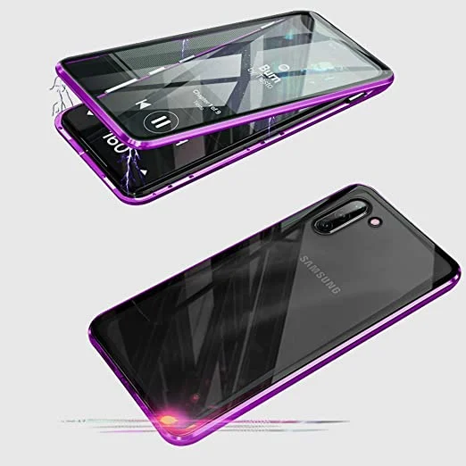 Upgraded Two Side Tempered Glass Magnetic Adsorption Phone Case For Samsung Galaxy Note10+5G Note10+ Note10 Note10Lite Note20 Note20Ultra