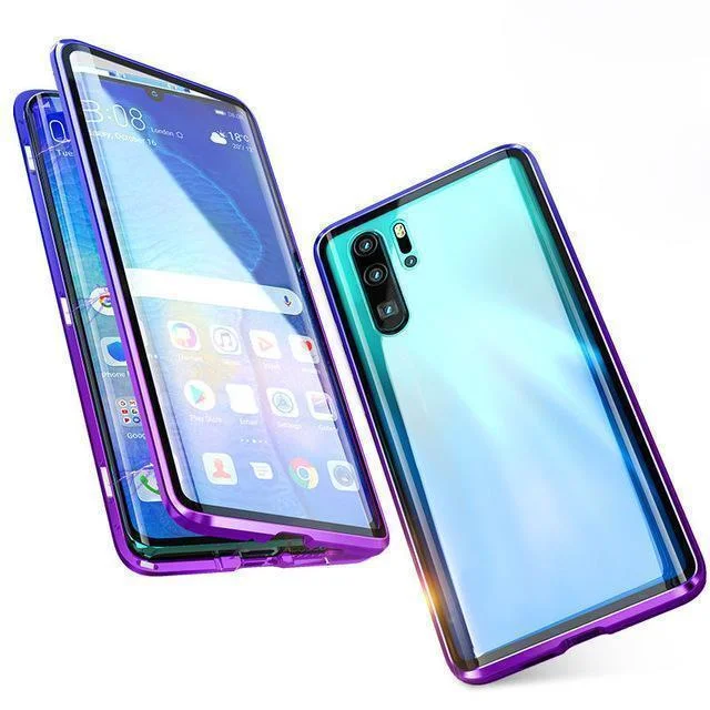 Upgraded Two Side Tempered Glass Magnetic Adsorption Phone Case For Samsung Galaxy Note10+5G Note10+ Note10 Note10Lite Note20 Note20Ultra