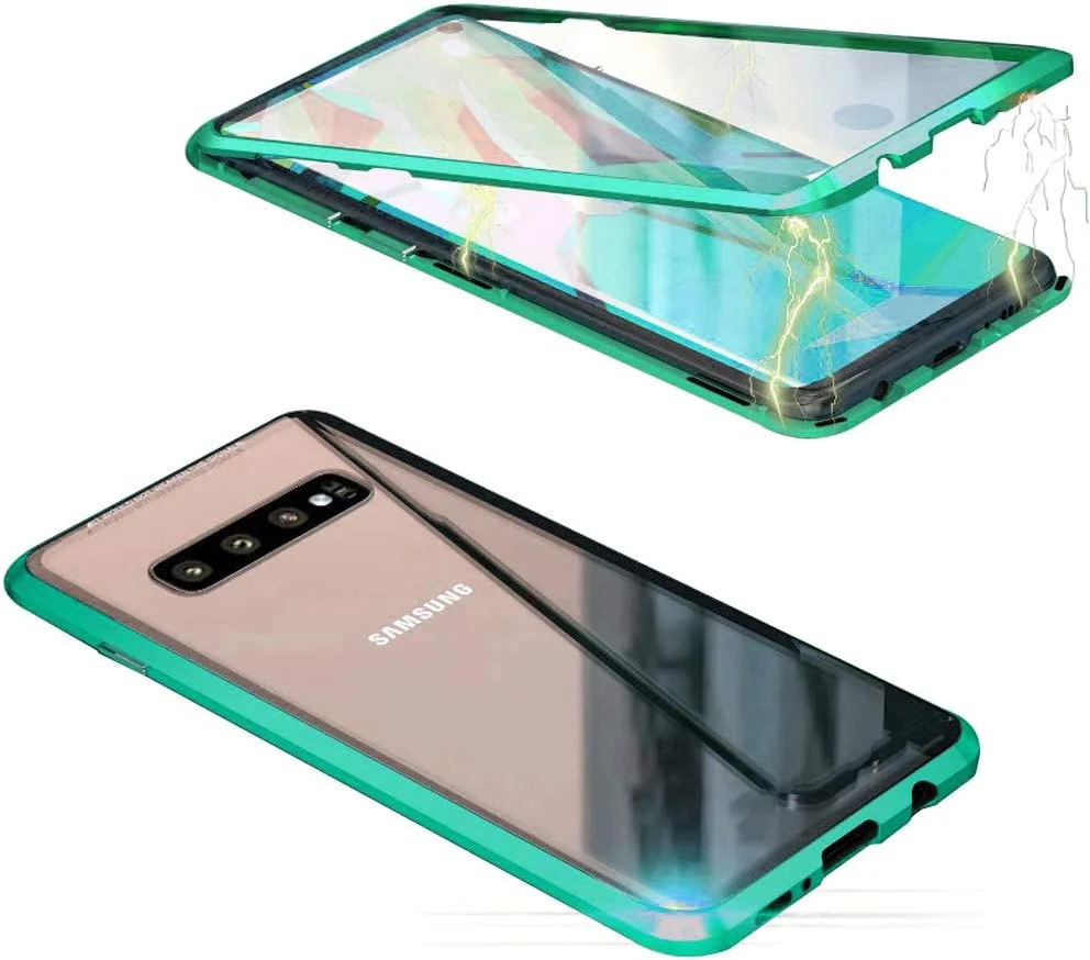 Upgraded Two Side Tempered Glass Magnetic Adsorption Phone Case For Samsung S10 S10Plus S10E S105G S10Lite