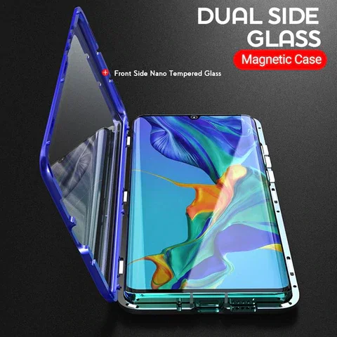 Upgraded Two Side Tempered Glass Magnetic Adsorption Phone Case For Samsung S10 S10Plus S10E S105G S10Lite