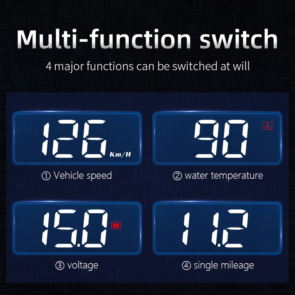 Velocitur OBD2 Heads Up Display (HUD)