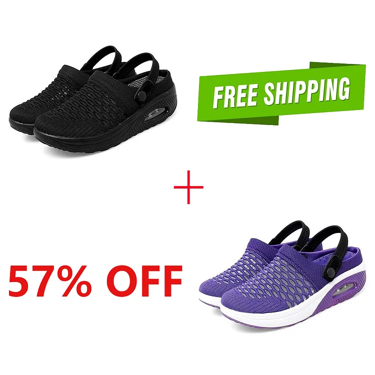 Women's Air Cushioned Slip-On Walking Shoes.