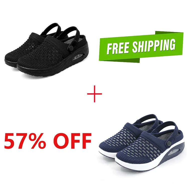 Women's Air Cushioned Slip-On Walking Shoes.