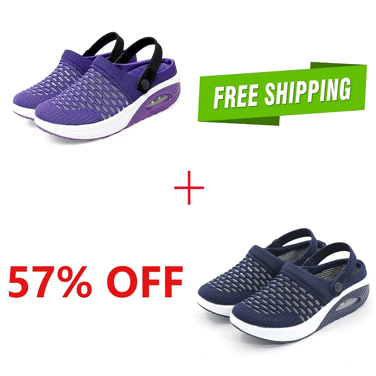 Women's Air Cushioned Slip-On Walking Shoes.