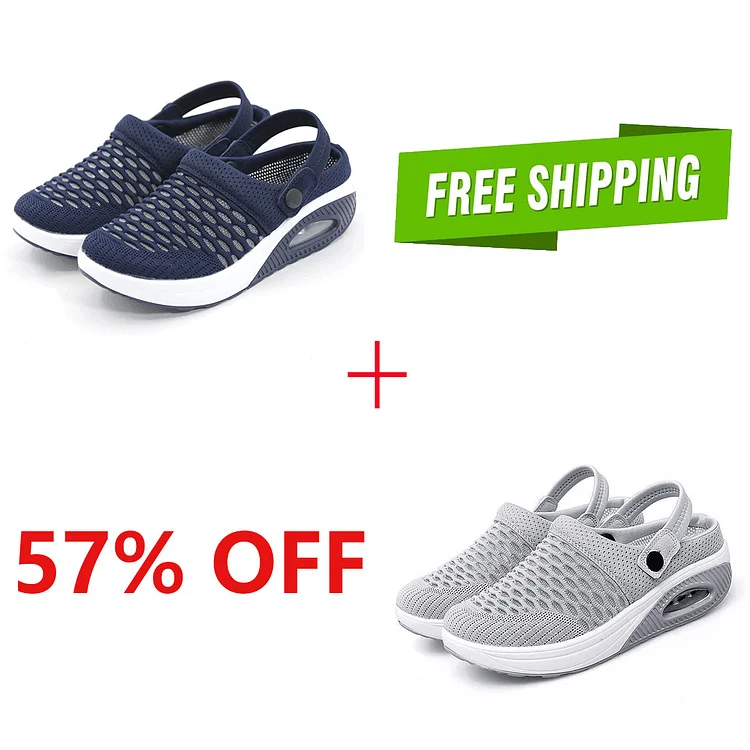 Women's Air Cushioned Slip-On Walking Shoes.