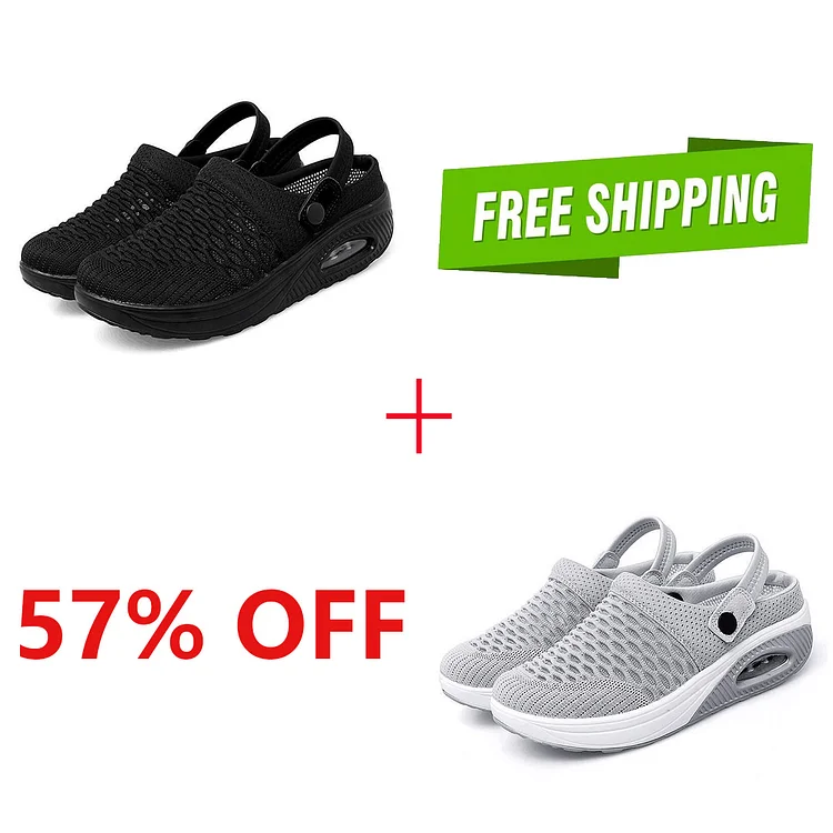 Women's Air Cushioned Slip-On Walking Shoes.