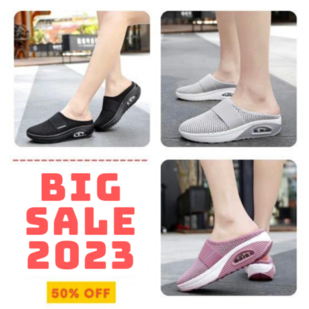 #1 SUMMER TREND 2023 - Air Cushion Slip-On Walking Shoes Orthopedic Diabetic Walking Shoes